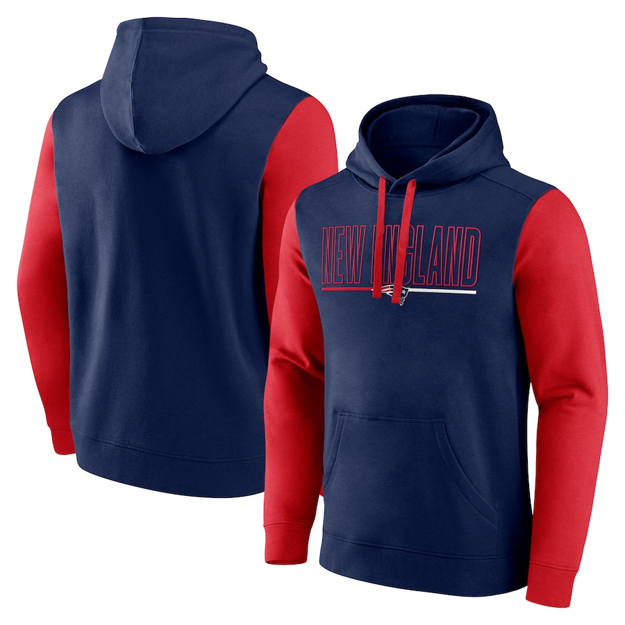 Men New England Patriots blue #0 NFL 2024 hoodie